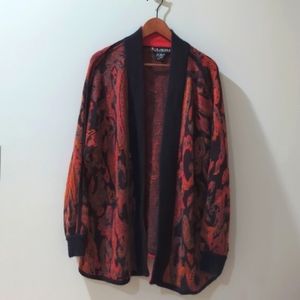 Escada Vintage Mohair Wool Oversized Cardigan Sweater